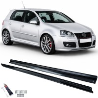 Boční prahové lišty Volkswagen Golf 5 - černé lesklé
