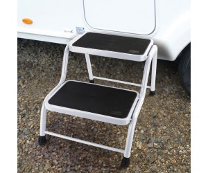 Dvojité schůdky pro karavany a obytné vozy