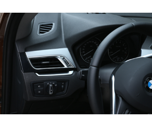Chromové rámečky ventilace na palubce BMW X1 F48 (2015-2019)