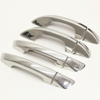 Chromové kryty klik dveří Škoda Superb 2, VW Golf 6 - ABS plast