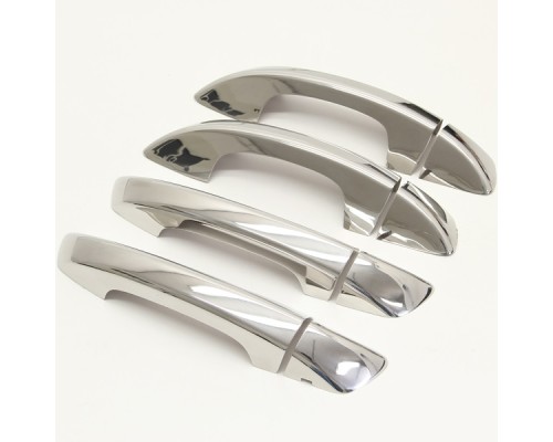 Chromové kryty klik dveří Škoda Superb 2, VW Golf 6 - ABS plast