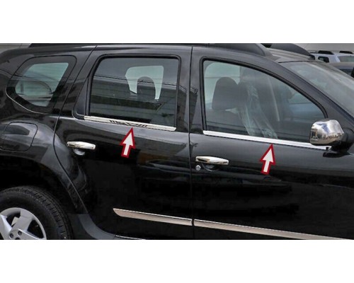 Nerezové lišty na okna Dacia Duster 1 (2010-2018)