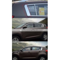 Chromové kryty zadních sloupků Kia Sportage SL