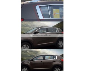 Chromové kryty zadních sloupků Kia Sportage SL