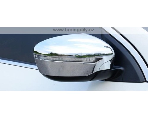 Chromové kryty zpětných zrcátek Nissan Qashqai / X-Trail