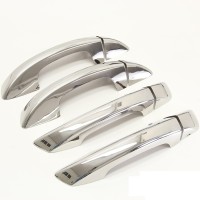 Chromové kryty klik dveří Škoda Superb 2, VW Golf 6 – nerez  