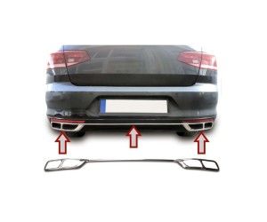 Nerezové koncovky, imitace výfuků Volkswagen Passat B8.5 3G2 (2019-2022)