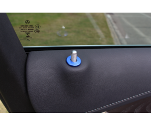 Kroužky na zámky dveří Mercedes W205/W213 modré (4 ks)