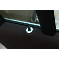 Kroužky na zámky dveří Mercedes W205/W213 stříbrné (4 ks)