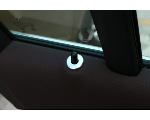 Kroužky na zámky dveří Mercedes W205/W213 stříbrné (4 ks)