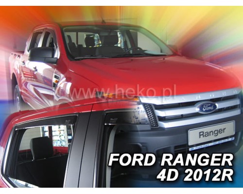 Deflektory na okna Ford Ranger T6/T7/T8 (2012-2023)