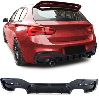 Zadní difuzor BMW 1 F20/F21 (2015-2019) - černý lesklý (duplex)