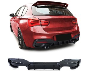 Zadní difuzor BMW 1 F20/F21 (2015-2019) - černý lesklý (duplex)
