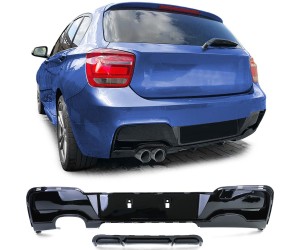 Zadní difuzor BMW 1 F20/F21 (2011-2015) - černý lesklý