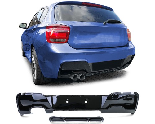 Zadní difuzor BMW 1 F20/F21 (2011-2015) - černý lesklý
