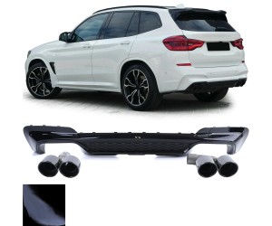 Zadní difuzor BMW X3 G01 (dvojité kulaté koncovky)