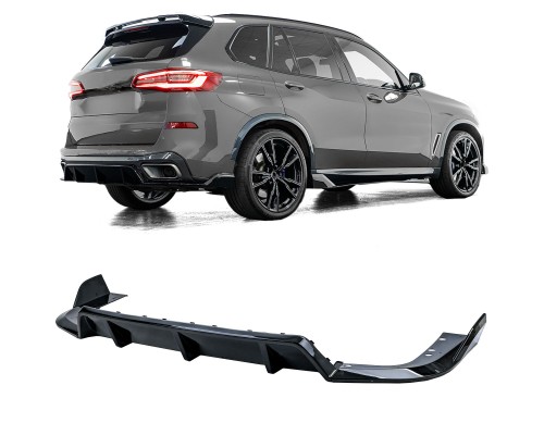 Zadní difuzor BMW X5 G05 (2018+) - černý lesklý