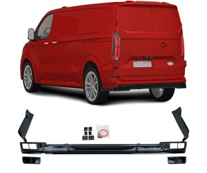 Zadní difuzor Ford Transit/Tourneo Custom (2023+) - černý lesklý