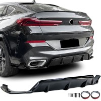 Zadní difuzor BMW X6 G06 - černý lesklý