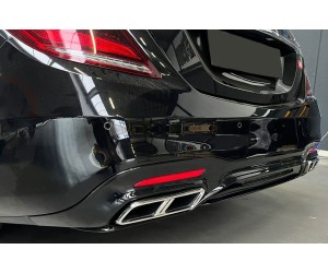 Zadní difuzor Mercedes Benz S W222 (2017-2020) - chromové koncovky (styl S65)