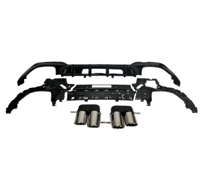 Zadní difuzor BMW 3 G20/G21 (2019-2022) - kulaté koncovky (chrom)