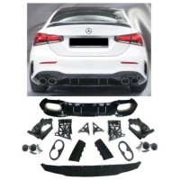 Zadní difuzor Mercedes Benz A V177 sedan - dvojitý výfuk (chrom koncovky)