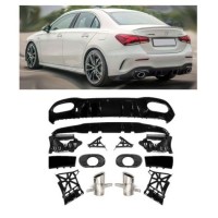 Zadní difuzor Mercedes Benz A V177 sedan - single výfuk (chrom koncovky)