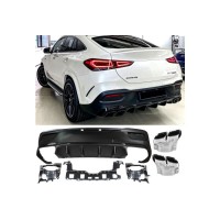 Zadní difuzor Mercedes Benz GLE Coupe C167 - hranate koncovky (chrom)
