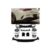 Zadní difuzor Mercedes Benz CLA W118/C118 AMG line (chrom koncovky)