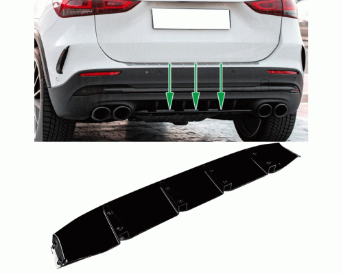 Zadní difuzor Mercedes Benz GLA H247 (AMG line)