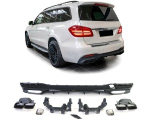 Zadní difuzor Mercedes Benz GLS (X166) - černé koncovky
