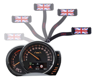 Držák mobilního telefonu Mini F54/F55/F56/F57 - pohyblivý (barevná vlajka)