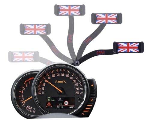 Držák mobilního telefonu Mini F54/F55/F56/F57 - pohyblivý (barevná vlajka)