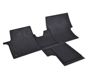 Gumové autokoberce Opel Zafira Life (2020+) - 1. řada + tunel