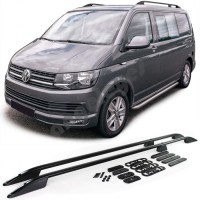Hagusy, střešní nosiče Volkswagen Transporter T5/T6 (krátká verze) – v černé barvě