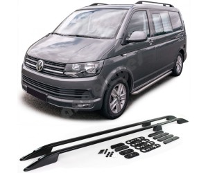 Hagusy, střešní nosiče Volkswagen Transporter T5/T6 (krátká verze) – v černé barvě