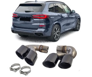 Nerezové koncovky BMW X5 G05 / X6 G06 / X7 G07  (2018+) s M-paketem