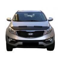 Kia Sportage SL (2010-2015) – kožený kryt kapoty (carbon vzhled)