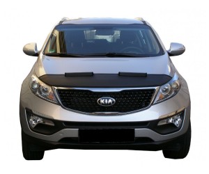 Kia Sportage SL (2010-2015) – kožený kryt kapoty (carbon vzhled)