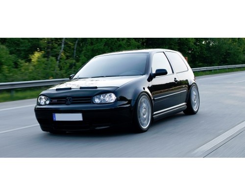 Volkswagen Golf 4, IV – kožený kryt/potah kapoty, vzhled carbon
