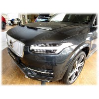 Kožený kryt/potah kapoty Volvo XC90 (2015+) - černý