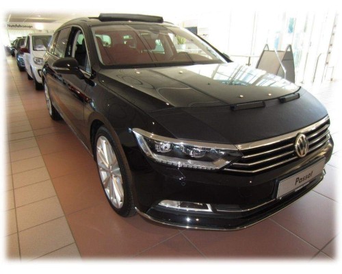 Volkswagen Passat B8  – kožený kryt/potah kapoty, vzhled carbon