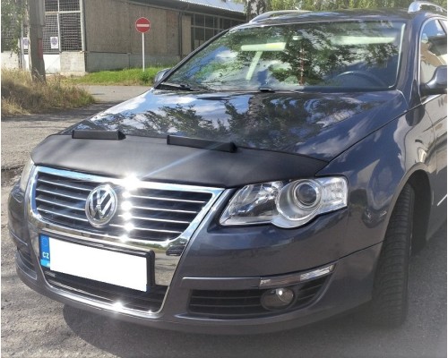 Volkswagen Passat B6 3C  – kožený kryt/potah kapoty, vzhled carbon 
