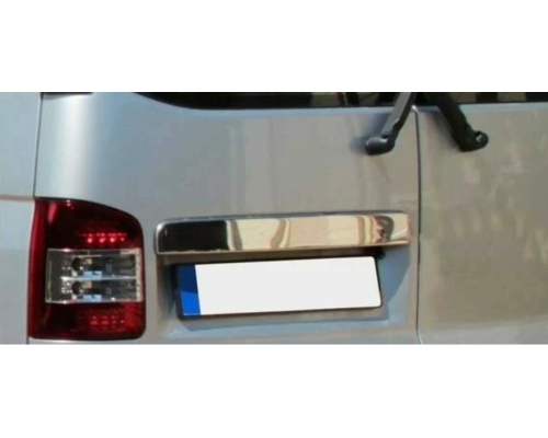 Nerezová krytka otevírání zadních dveří Volkswagen T5/T6 (křídlové dveře)