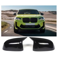 Kryty zpětných zrcátek BMW X3/X4/X5/X6/X7 – černé lesklé