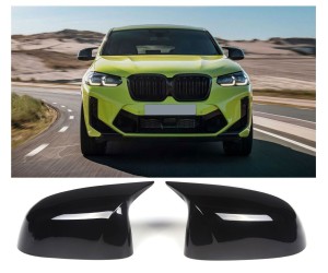 Kryty zpětných zrcátek BMW X3/X4/X5/X6/X7 – černé lesklé