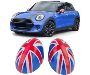 Kryty zrcátek Mini One/Cooper F54/F55/F56/F57 (2013-2018) - modro-červené
