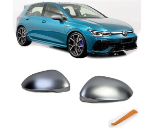 Kryty zrcátek Volkswagen Golf 8 / ID.3 - stříbrné matné (bez asistenta)