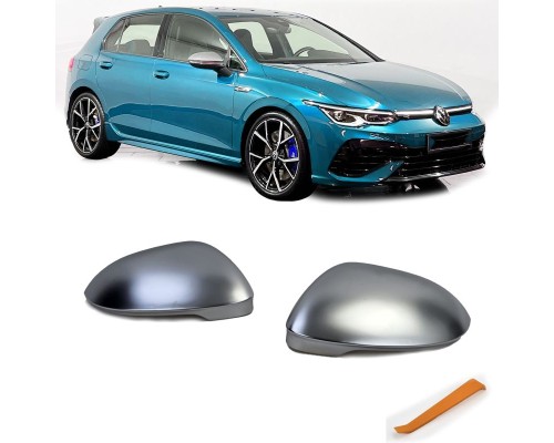 Kryty zrcátek Volkswagen Golf 8 / ID.3 - stříbrné matné (bez asistenta)