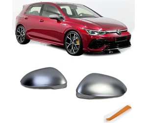 Kryty zrcátek Volkswagen Golf 8 / ID.3 - stříbrné matné (s asistentem)